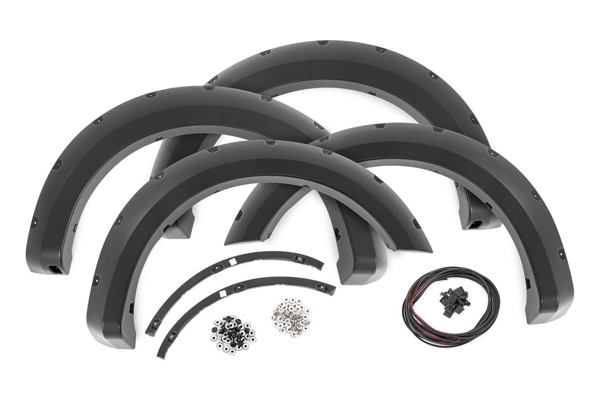 Rough Country Pocket Fender Flares SZ Blue Flame Ford F-150 2WD/4WD (2009-2014) (2009-2014 F-150) - F-F10911A-SZ