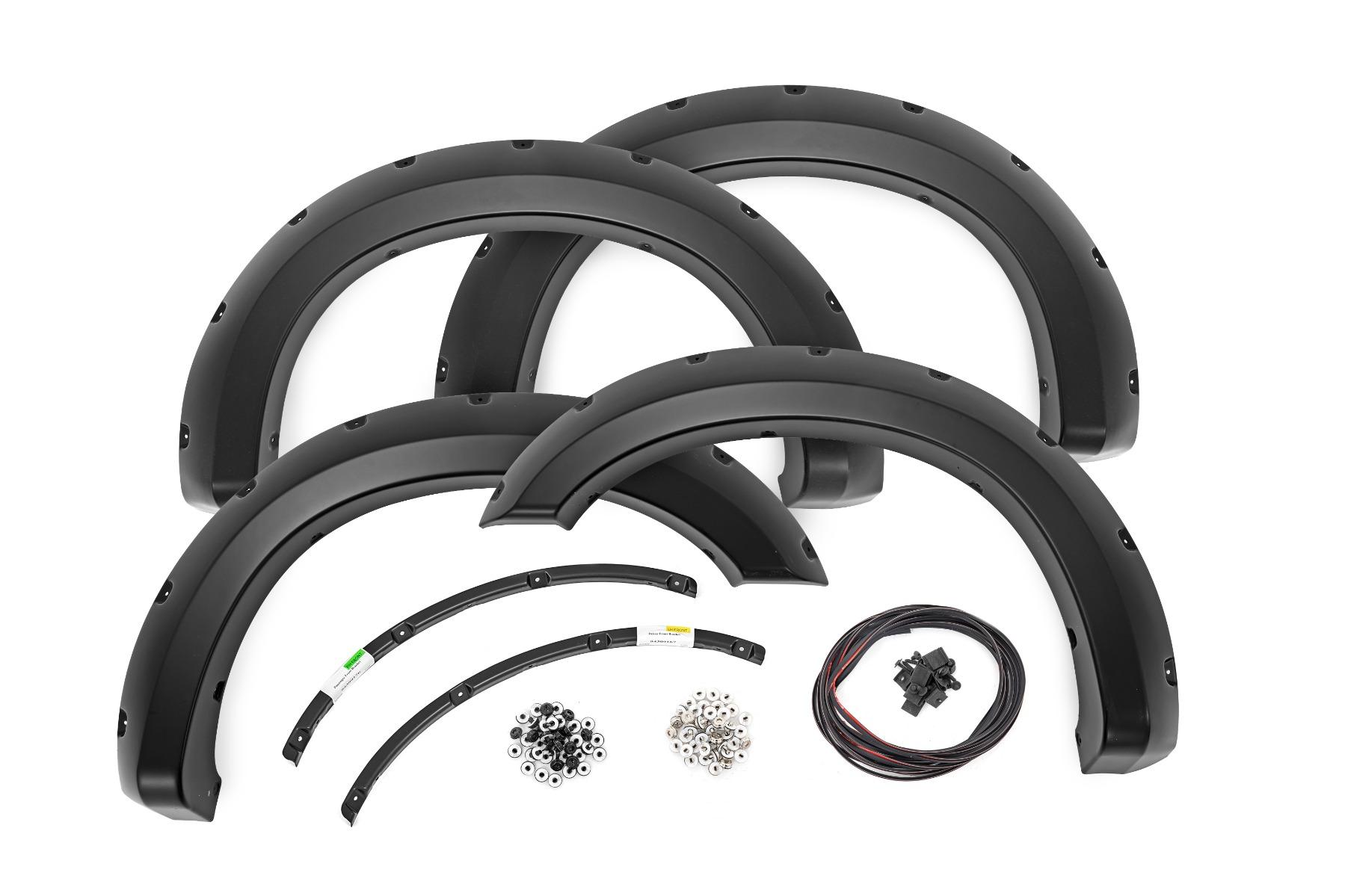 Rough Country Pocket Fender Flares UX Ingot Silver Ford F-250/F-350 Super Duty (11-16) (2011-2016 F-350 Super Duty, F-250 Super Duty) - F-F21111A-UX