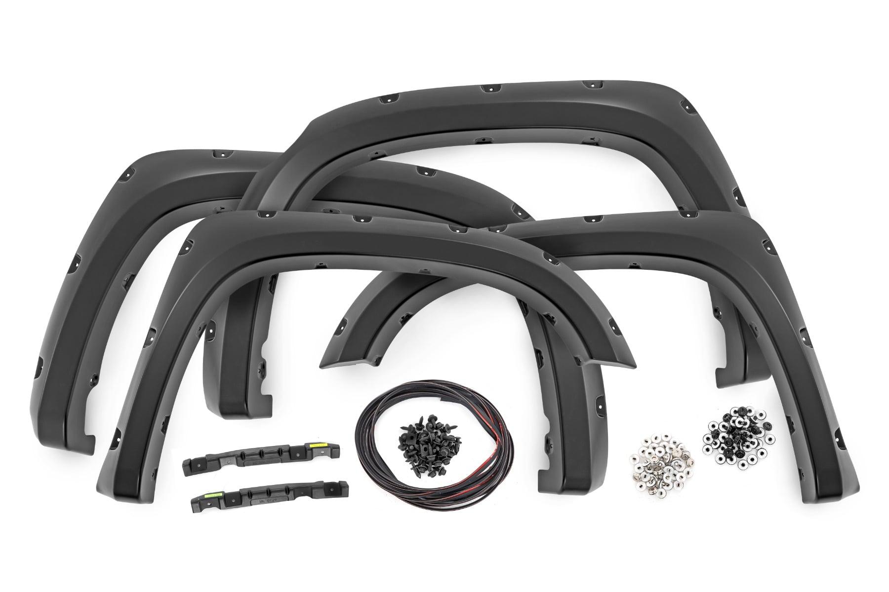 Rough Country Pocket Fender Flares 3L5 Radiant Red Toyota Tundra 2WD/4WD (2014-2021) (2014-2021 Tundra) - F-T11411A-3L5