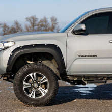 Rough Country Pocket Fender Flares 218 Midnight Black Metallic Toyota Tacoma (16-23) (2016-2023 Tacoma) - F-T11621A-218