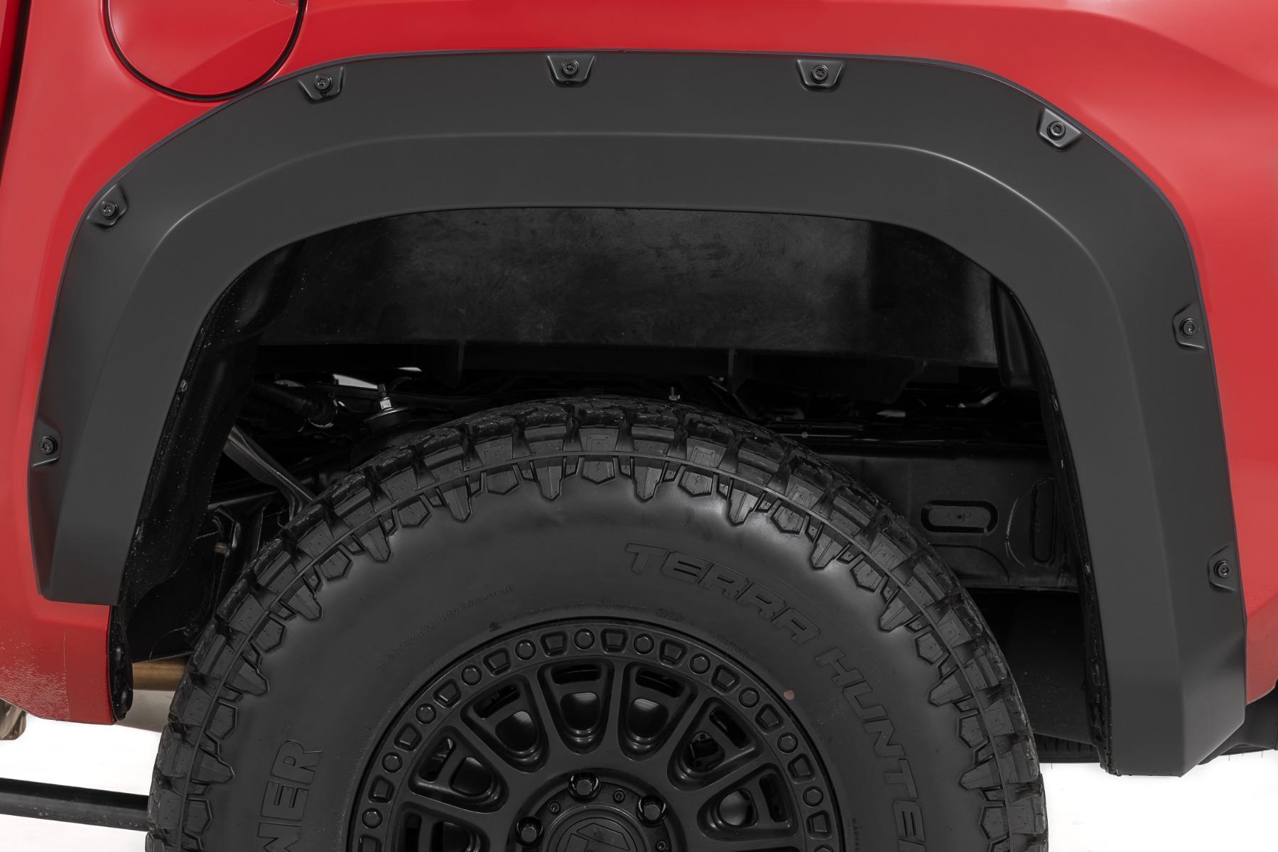 Rough Country Pocket Fender Flares Toyota Tacoma 2WD/4WD (2024-2026) (2024-2026 Tacoma) - F-T12421