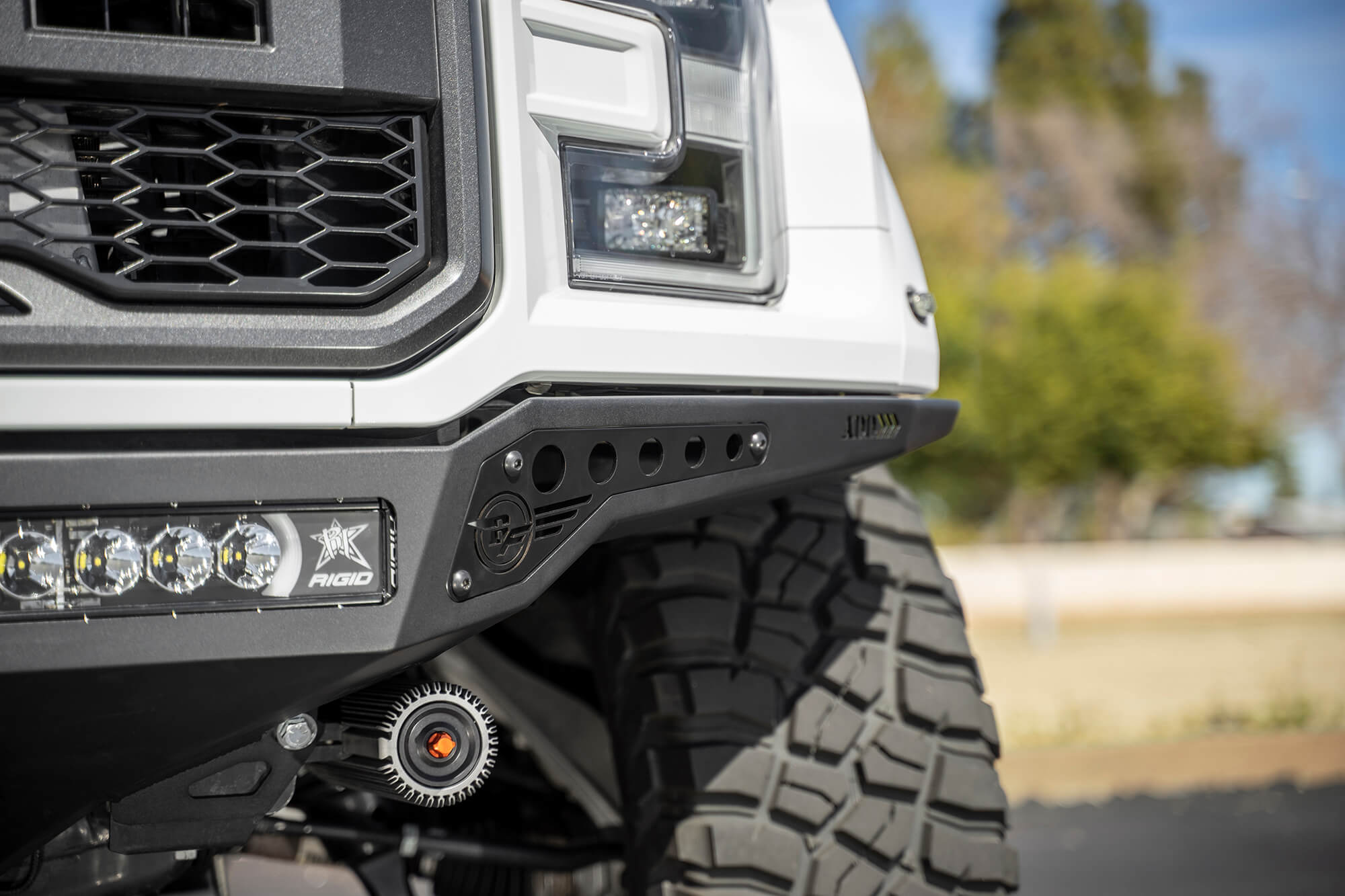 Addictive Desert Designs Rock Fighter Frame Cut Front Bumper (2017-2019 F-150) - F114922770103