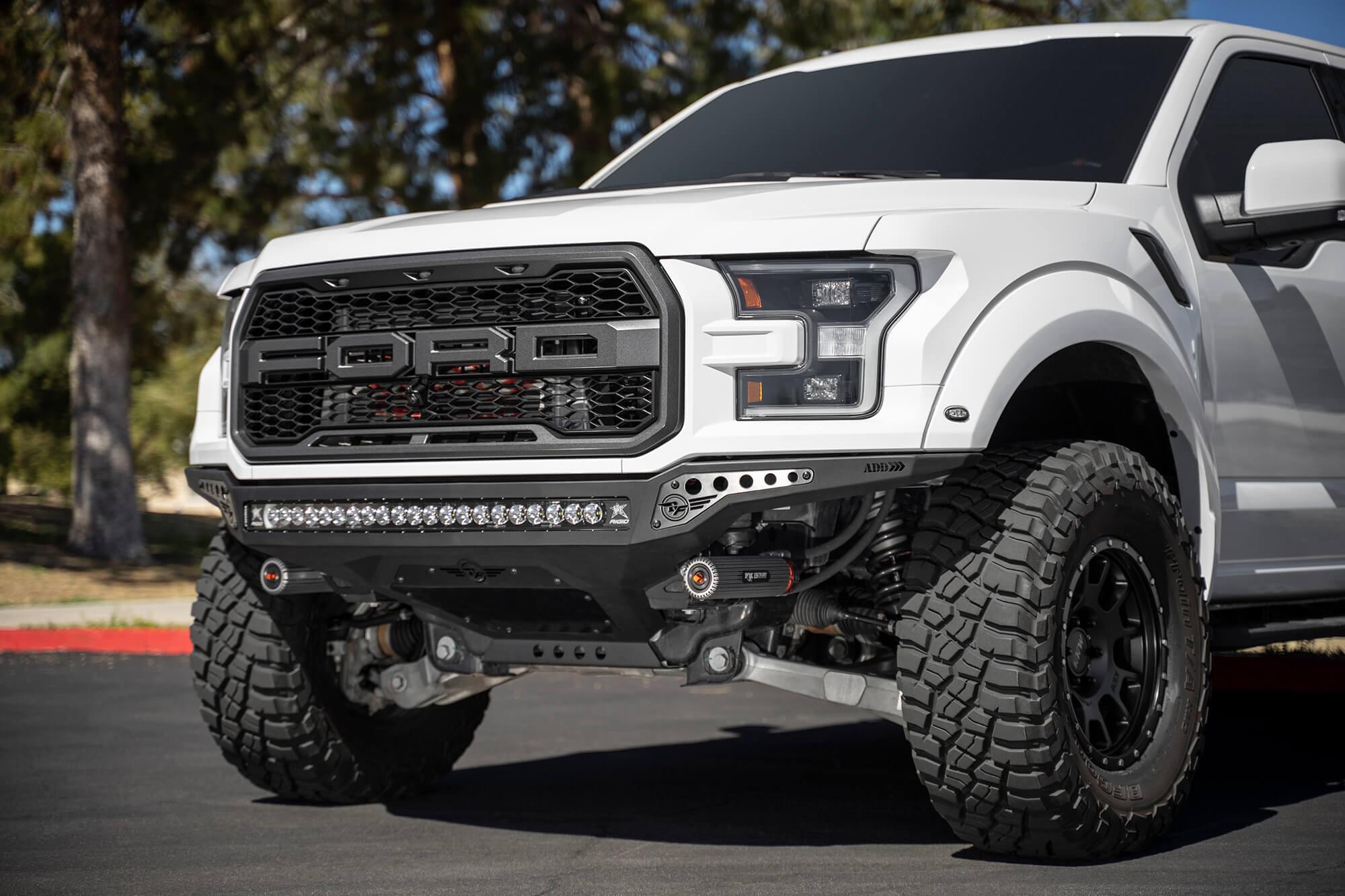 Addictive Desert Designs Rock Fighter Frame Cut Front Bumper (2017-2019 F-150) - F114922770103