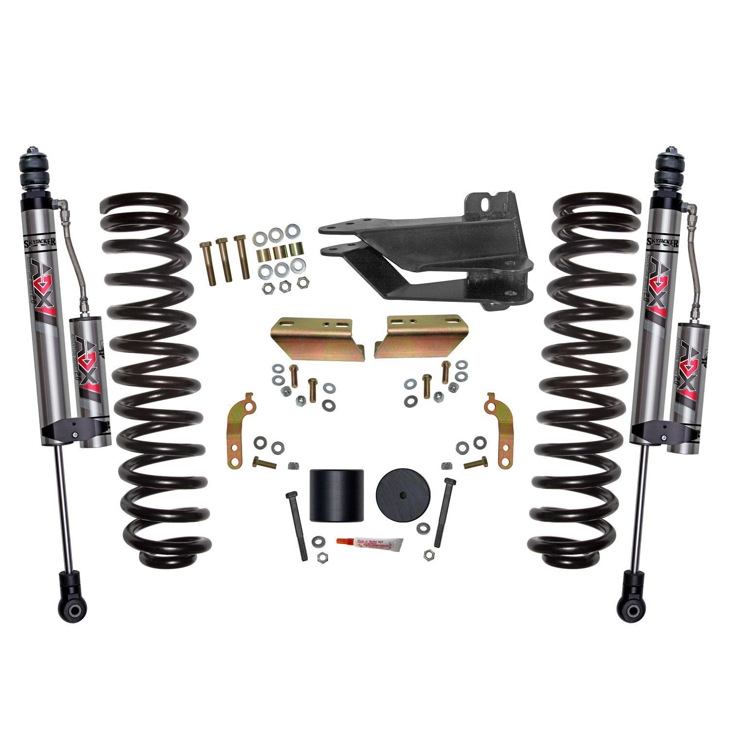 Skyjacker 2.5 In. Front Leveling Kit With Adx 2.0 Remote Reservoir Shocks. - F1725VBK-X