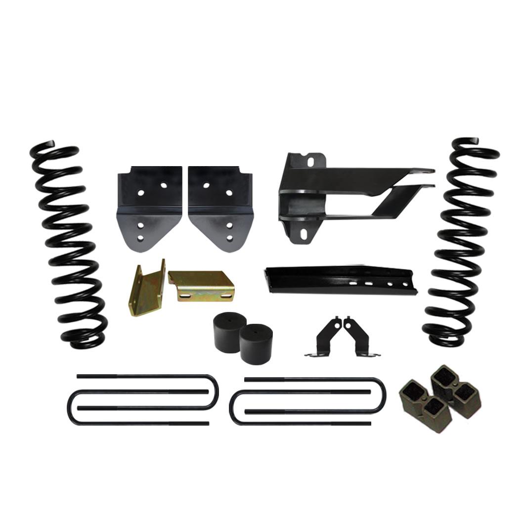Skyjacker Lift Kit 4 Inch Lift 17-19 Ford F-250 Super Duty Includes Front Coil Springs Track Bar/Radius Arm/Steering Stab/Sway Bar Relocation Brackets Bump Stops Spacers Rear Lift Blocks And U-Bolts - F17401K