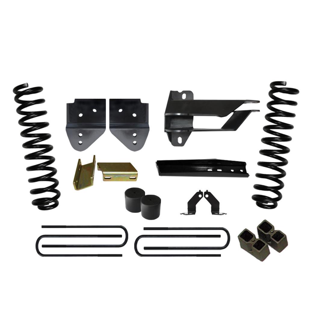 Skyjacker Lift Kit 4 Inch Lift 17-19 Ford F-350 Super Duty Includes Front Coil Springs Track Bar/Radius Arm/Steering Stab/Sway Bar Relocation Brackets Bump Stops Spacers Rear Lift Blocks And U-Bolts - F17451K3