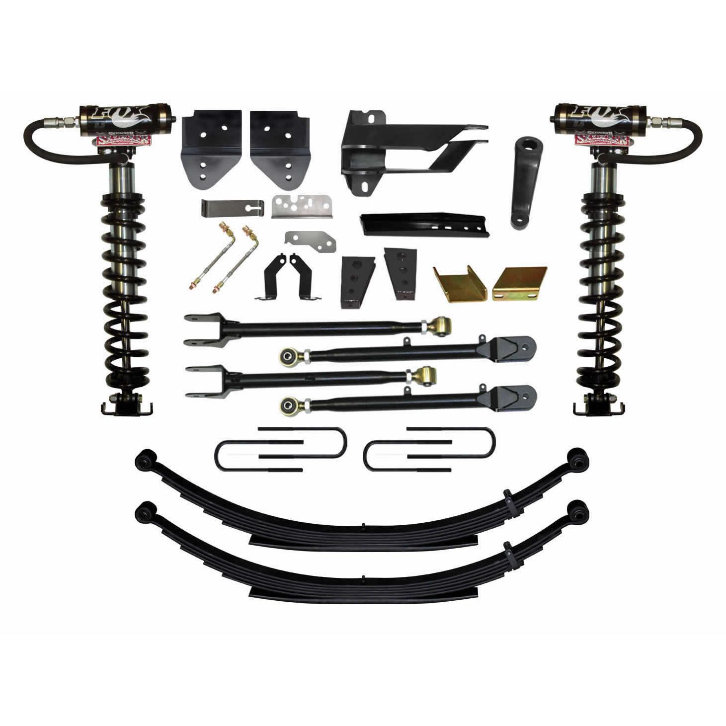 Skyjacker Suspension Lift Kit w/Shock 8.5 Inch Lift Class II 4-Link Sys Incl. Front Coil Over Shocks Rear Leaf Springs  17-19 Ford F-250/ F-350 Super Duty - F1782LSKS