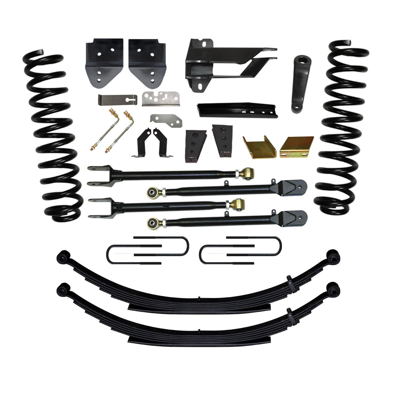 Skyjacker Class II Lift Kit 8.5 Inch Lift Includes Front Coil Springs Rear Leaf Springs Adjustable 4-Links 17-19 Ford F-250/ F-350 Super Duty Diesel - F17852KS