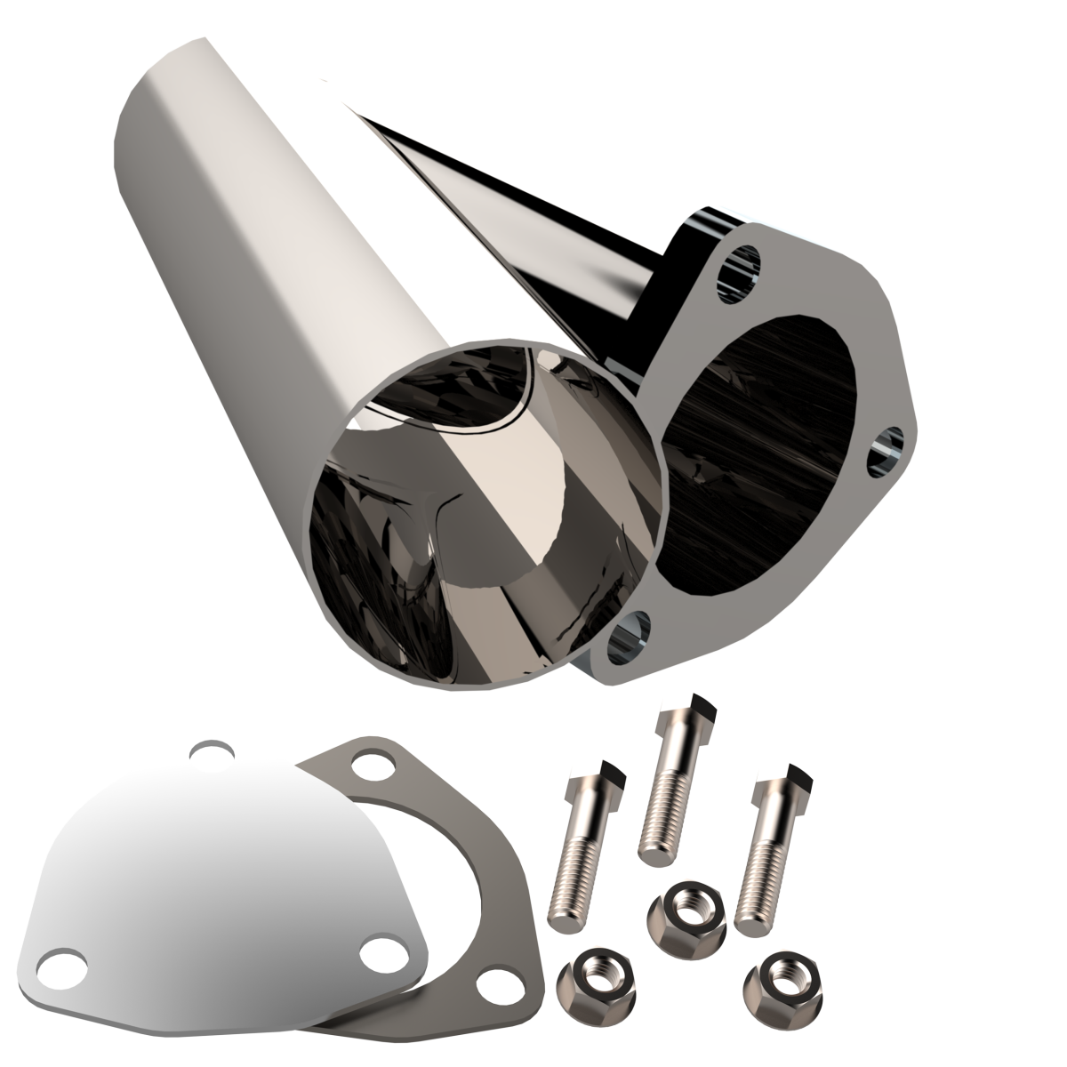 QTP 2.50 Inch Stainless Steel QTP Exhaust Cutout - 10250