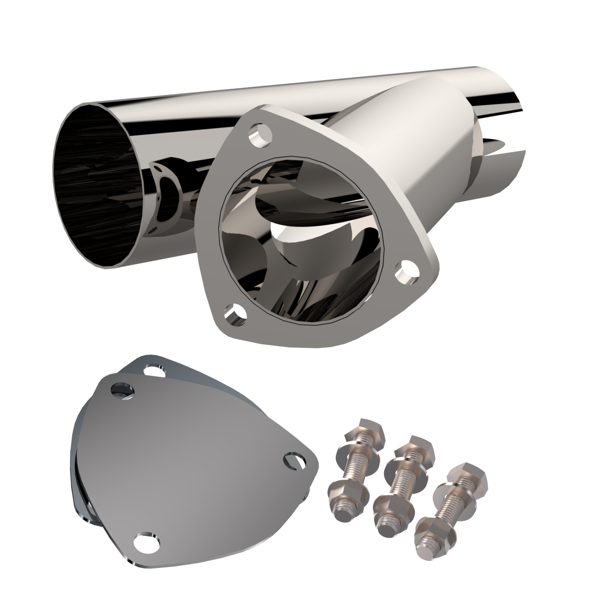 QTP 3.00 Inch Stainless Steel QTP Exhaust Cutout - 10300