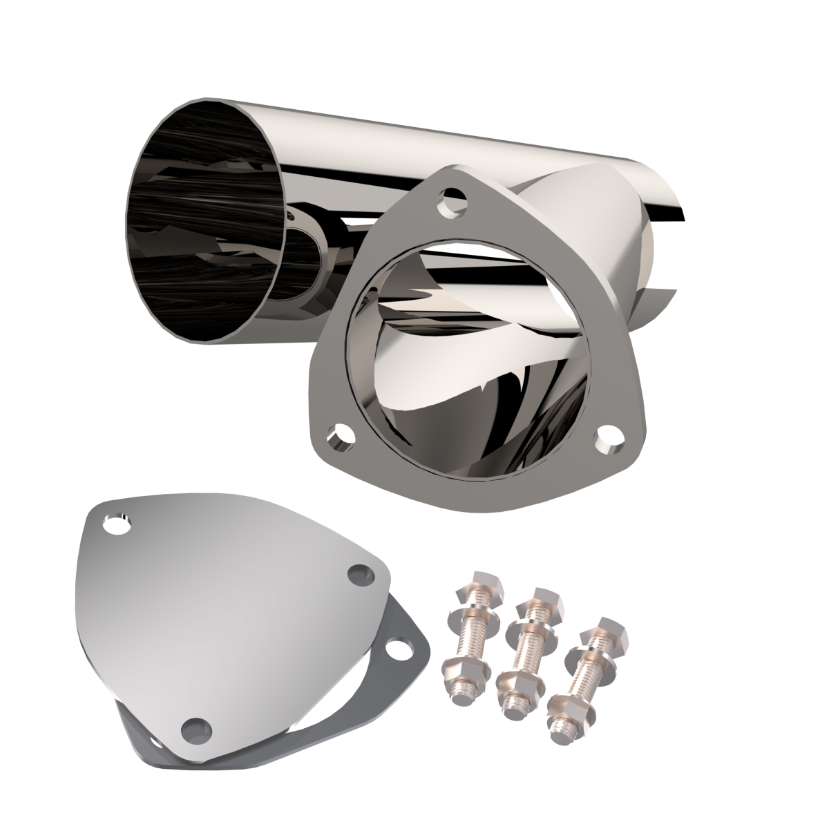 QTP 3.50 Inch Stainless Steel QTP Exhaust Cutout - 10350