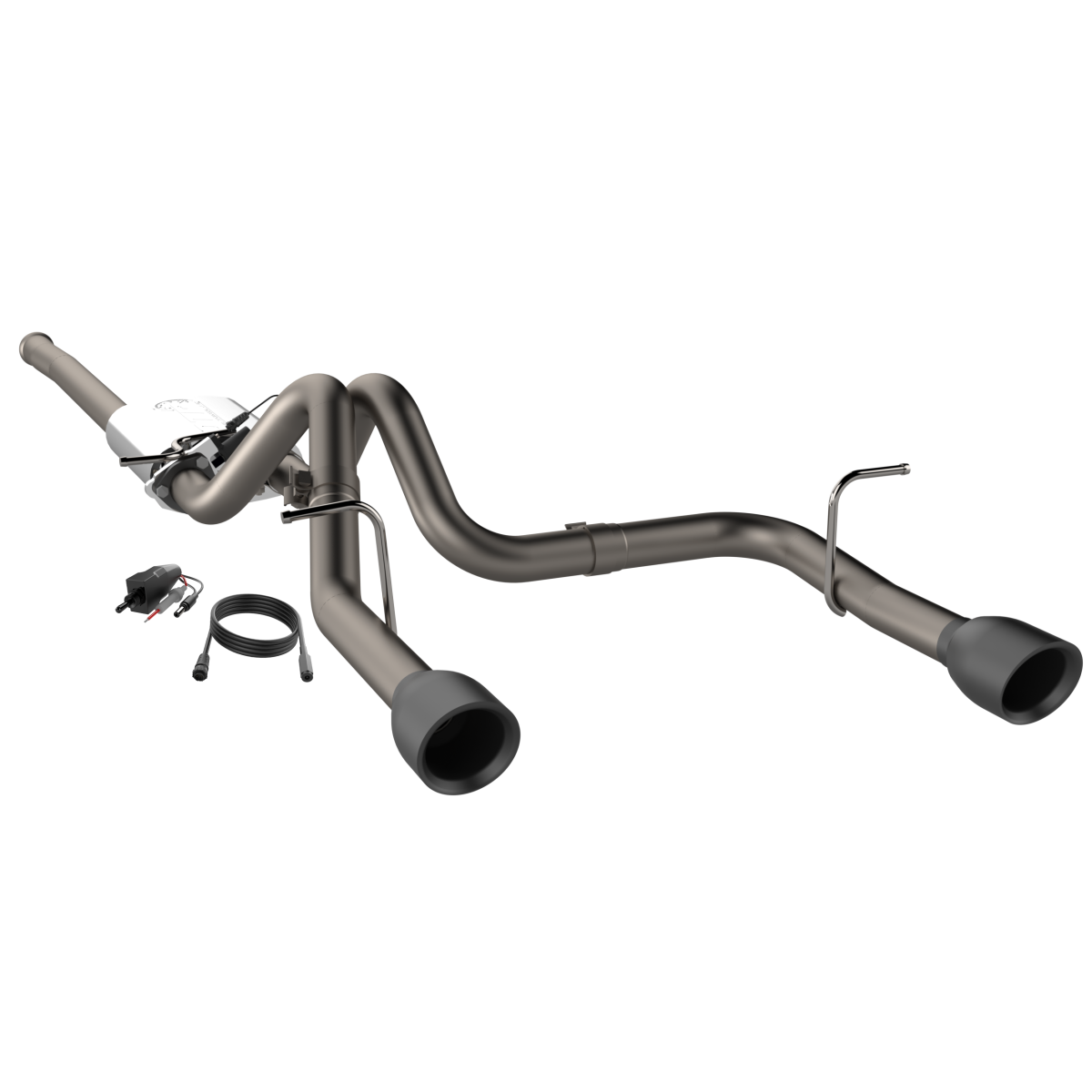 QTP 2018-2020 Jeep Wrangler JL QTP Screamer Axle Back Black Tips - 425018B