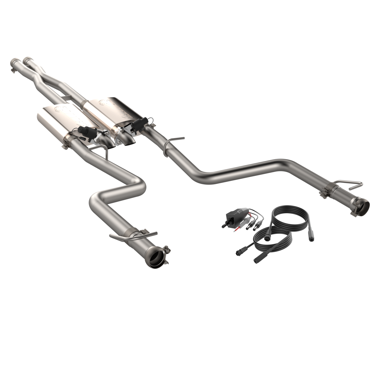 QTP 2015-2020 Dodge Charger, Challenger, Chrysler 300C 6.2/6.4L QTP Screamer Cat Back - 430115