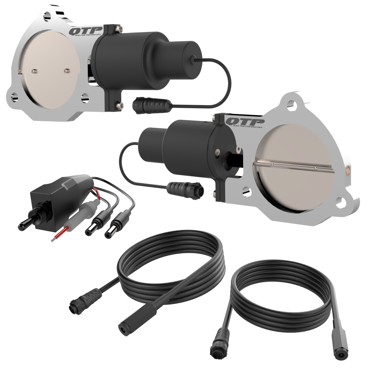 QTP Dual 3.50 Inch QTP Electric Cutout Valves - QTEC70