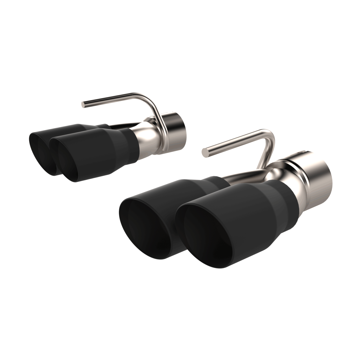 QTP 2015-2020 Dodge Challenger, Charger, Chrysler 300C 6.2/6.4L QTP Black Quad Tip Adapter - 430115TB