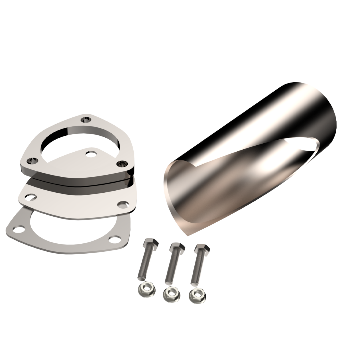QTP 3.00 Inch Stainless Steel QTP DIY Exhaust Cutout Pipe - 10301