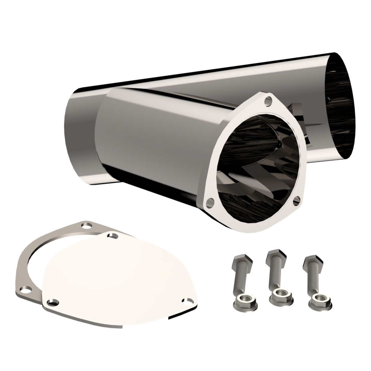 QTP 4.00 Inch Stainless Steel QTP Exhaust Cutout - 10400
