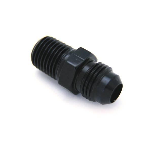 Nitrous Outlet 1/4" NPT x 6AN Straight Fitting - Anodized Black - 00-01156