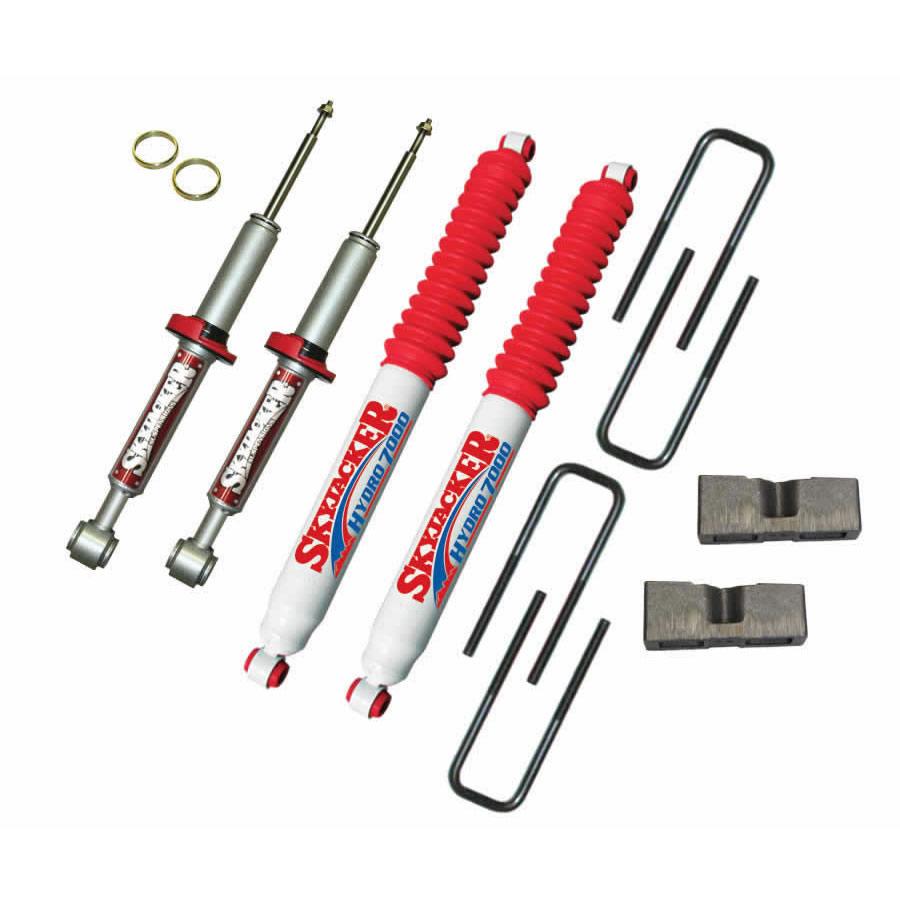 Skyjacker Suspension Lift Kit w/Shock 3 Inch Lift 04-08 Ford F-150 Incl. Front Struts Rear Blocks U Bolts - F430STBH
