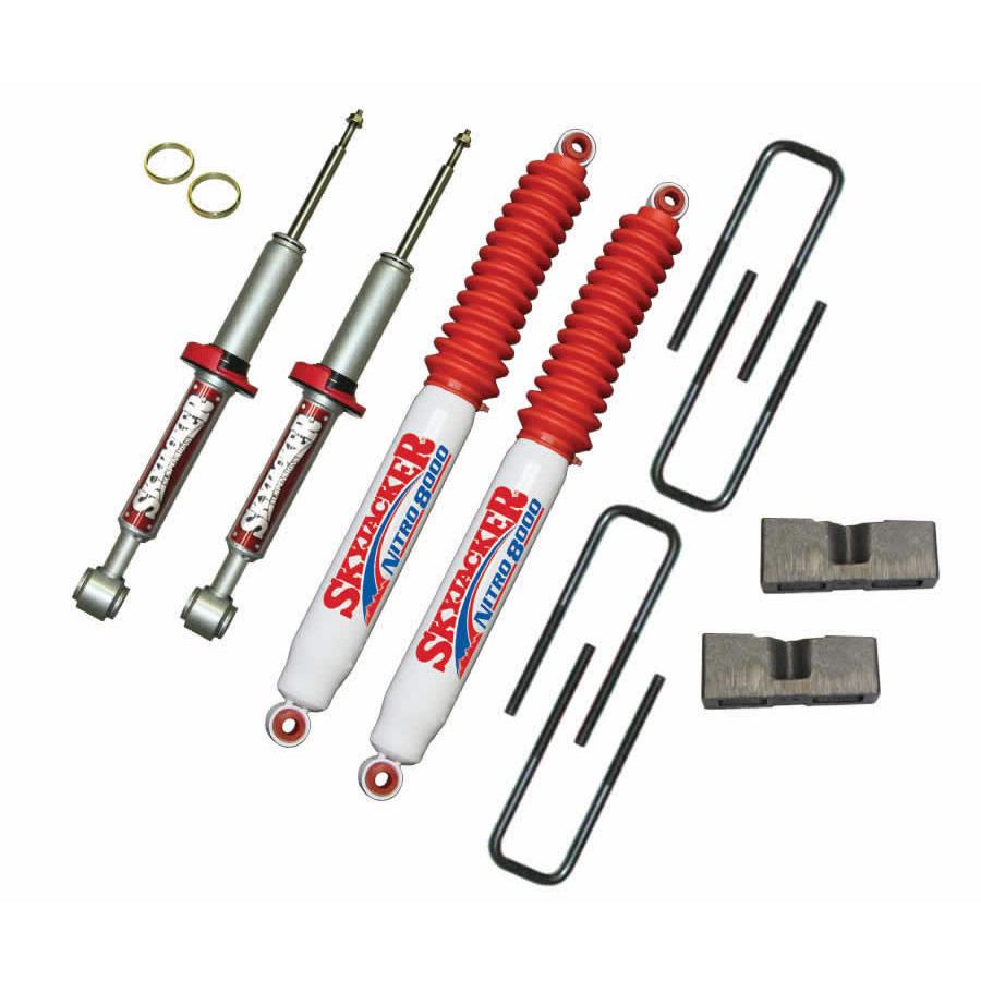 Skyjacker Suspension Lift Kit w/Shock 3 Inch Lift Incl. 2 Nitro Shocks Red Boot 04-08 Ford F-150 04 Ford F-150 Heritage - F430STBN-R