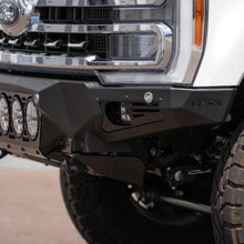 Addictive Desert Designs 2023-Up Ford Super Duty F250 - Bomber Front Bumper 4 Rigid 360 6" Mounts And Dually Mounts On Sides In Hammer Black With Satin Black Panels - F810014110103