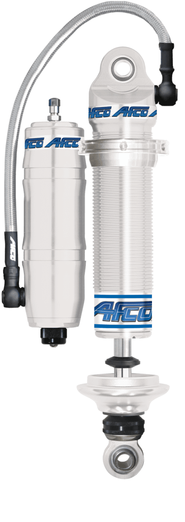 AFCO Aluminum Shock Monotube 32 Series Double Adjustable Pro Touring 5 Inch Stroke Coil Over w/ Canister Clear AFCO - 3250PTC
