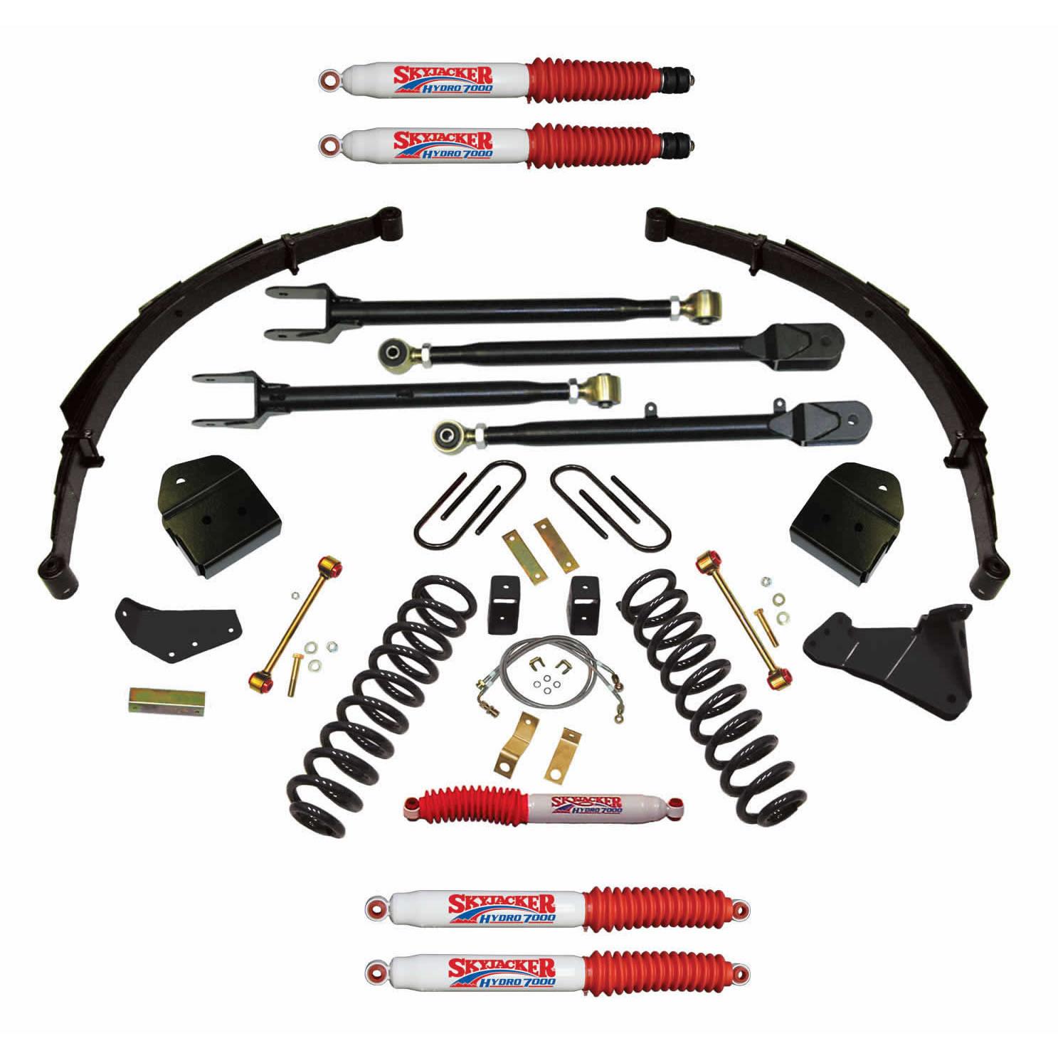 Skyjacker Suspension Lift Kit w/Shock 4 Inch Lift 4-Link Conversion 08-10 Ford F-350 Super Duty - F84024KSH-H