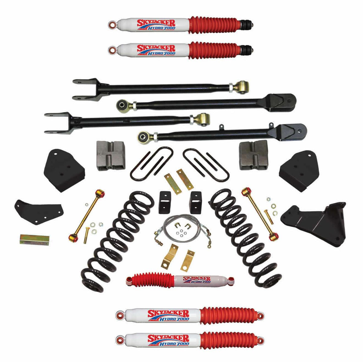 Skyjacker Suspension Lift Kit w/Shock 6 Inch Lift 08-10 Ford F-350 Super Duty - F86024KSH-H