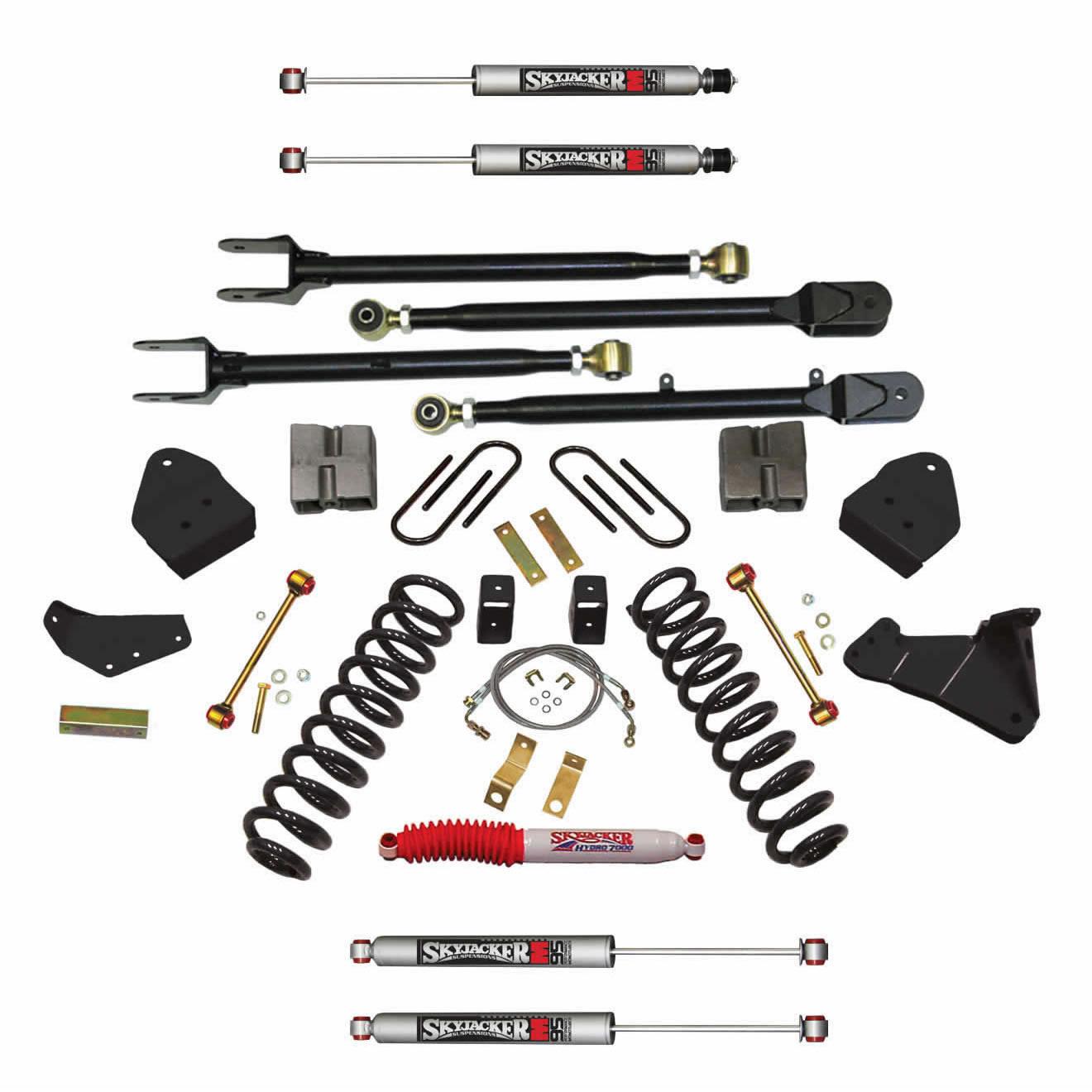 Skyjacker Suspension Lift Kit w/Shock M95 Performance Shocks 6 Inch Lift 08-10 Ford F-350 Super Duty - F86024KSH-M