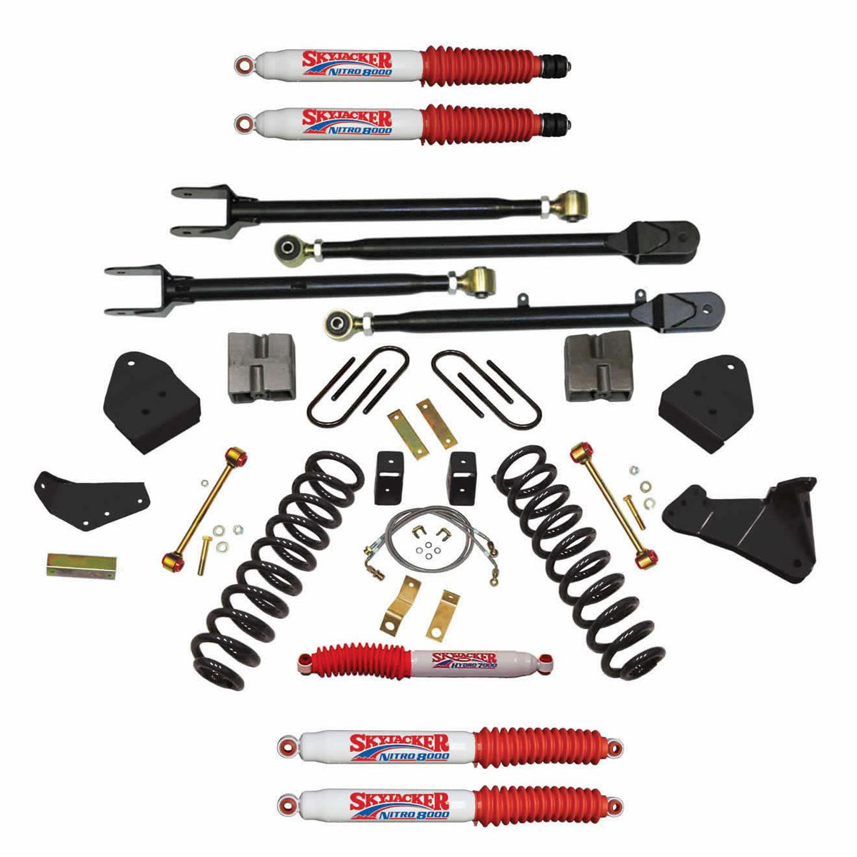 Skyjacker Suspension Lift Kit w/Shock Nitro Shocks 6 Inch Lift 08-10 Ford F-350 Super Duty - F86024KSH-N