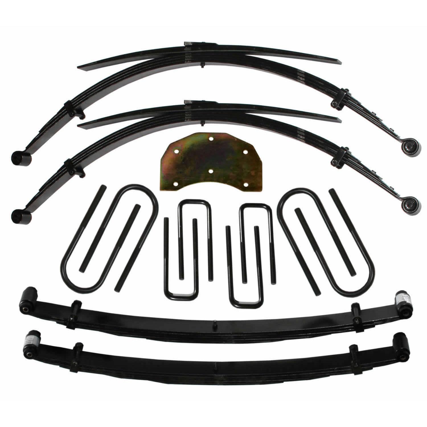 Skyjacker Lift Kit 5-6 Inch Lift 86-97 Ford F-350 97 Ford F-250 HD Includes Front/Rear Leaf Springs Front/Rear U Bolt Kits Spring Bushing Kit Track Bar Bracket - F860MKS