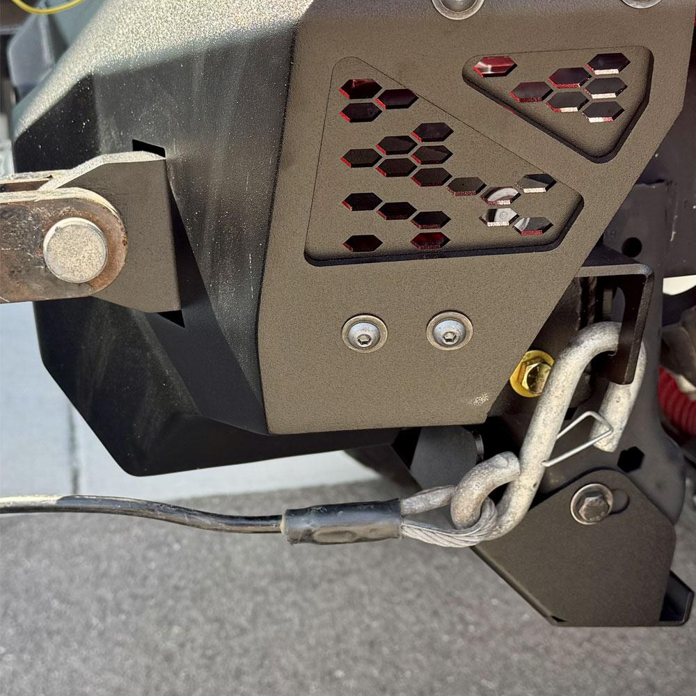 Rock Slide Engineering Flat Tow Brackets For 300 Series Bumpers (2018-2025 Wrangler, Gladiator) - FB-300-FTB
