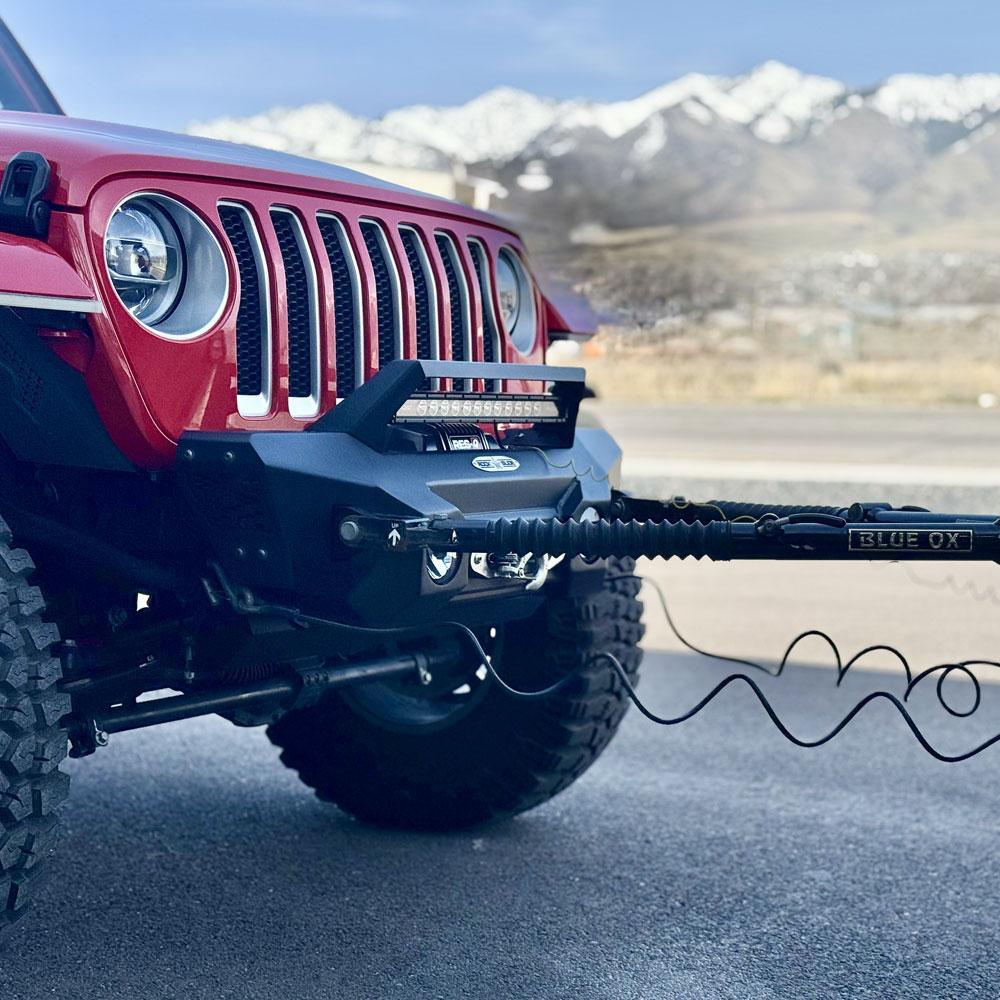 Rock Slide Engineering Flat Tow Brackets For 300 Series Bumpers (2018-2025 Wrangler, Gladiator) - FB-300-FTB