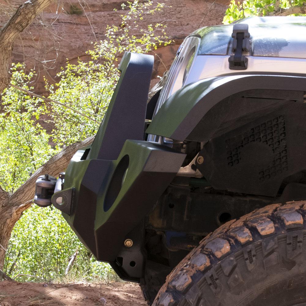 Rock Slide Engineering Jeep Bull Bar For Rigid Series Front Bumper Only Black Powdercoat - FB-BB
