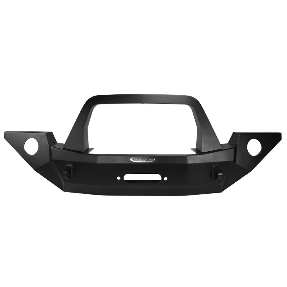 Rock Slide Engineering Jeep JL/JT Full Front Bumper For 18-Pres Wrangler JL/Gladiator Rigid Series Complete With Winch Plate (2018-2020 Wrangler, Gladiator) - FB-F-100-JL