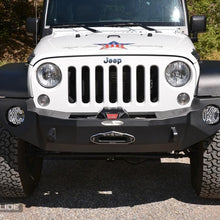 Rock Slide Engineering Jeep JK Full Front Bumper For 07-18 Wrangler JK With Winch Plate No Bull Bar Black Powdercoated Rigid Series (2007-2018 Wrangler, Wrangler JK) - FB-F-101-JK