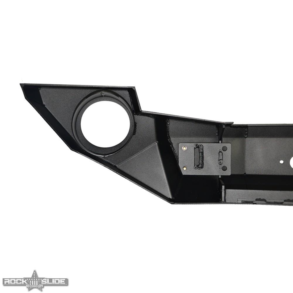 Rock Slide Engineering Jeep JK Full Front Bumper For 07-18 Wrangler JK With Winch Plate No Bull Bar Black Powdercoated Rigid Series (2007-2018 Wrangler, Wrangler JK) - FB-F-101-JK
