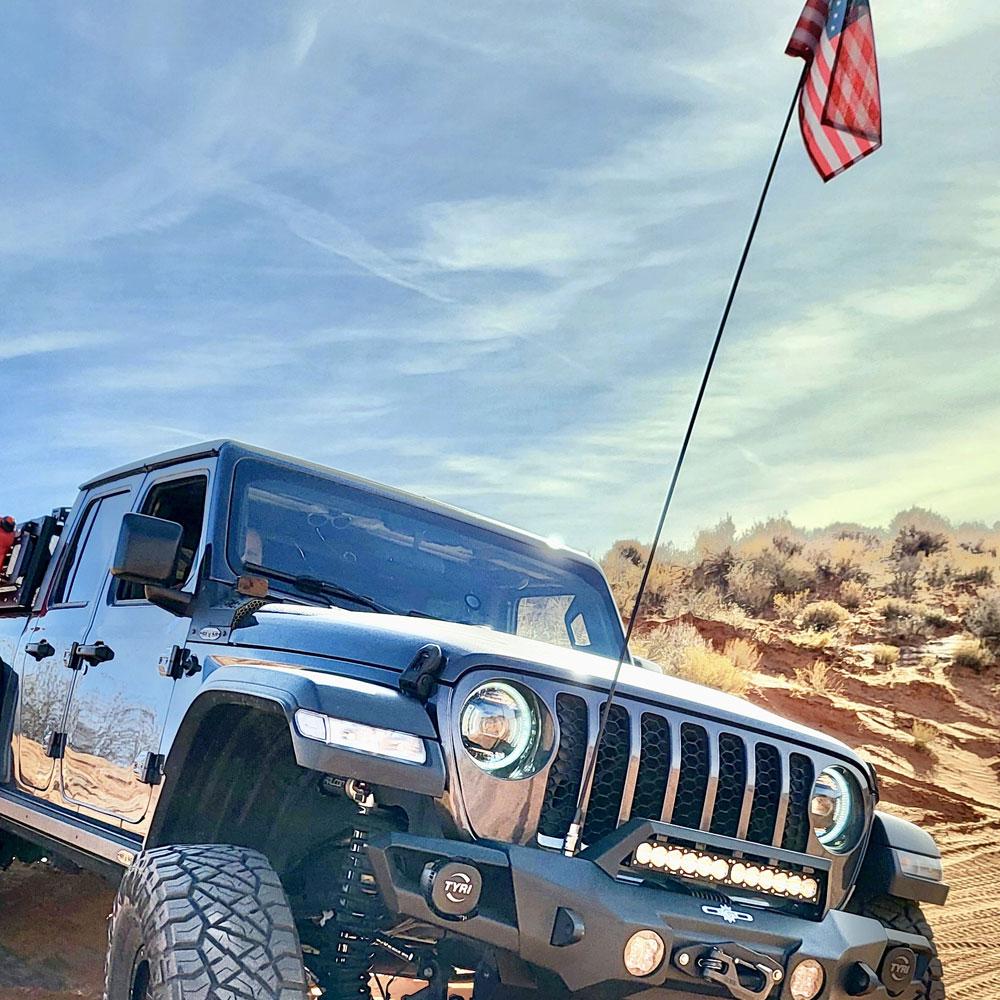 Rock Slide Engineering Mid Front Bumper With Winch Plate For 18-25 Jeep Wrangler JL 2-4 Door 20-25 Gladiator (2018-2025 Wrangler, Gladiator) - FB-F-300-JL