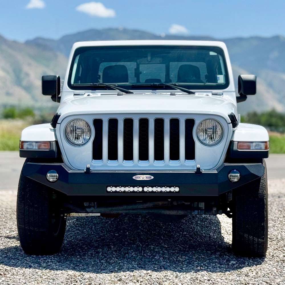 Rock Slide Engineering Appalachian Steel Entry Level Full Front Bumper Wrangler JL (2018-2025 Wrangler, Gladiator) - FB-F-400-JL