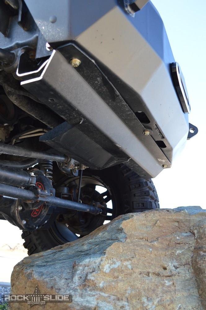 Rock Slide Engineering Jeep JK Front Bumper Skid Plate For 07-18 Wranger JK Rigid Series Steel Powdercoat Black (2007-2018 Wrangler, Wrangler JK) - FB-SP-100-JK