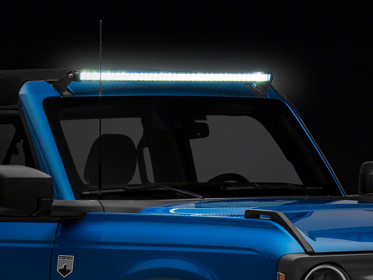 Raxiom Axial Series 40-Inch 240W White/Amber Combo Led Light Bar With Windshield Mount (2021-2025 Bronco) - FB13197