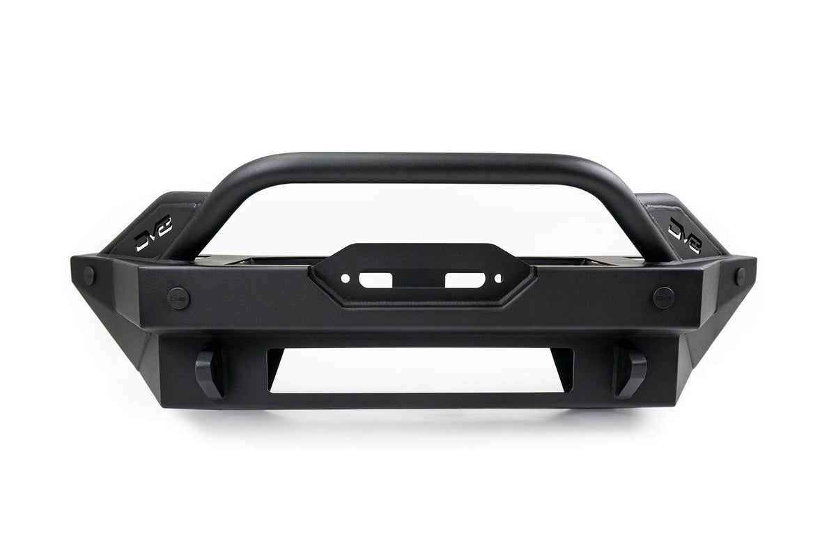 DV8 Offroad Modular Front Bumper Winch Capable w/ Auxiliary Light Mounts (2021-2025 Ford Bronco) - FBBR-02