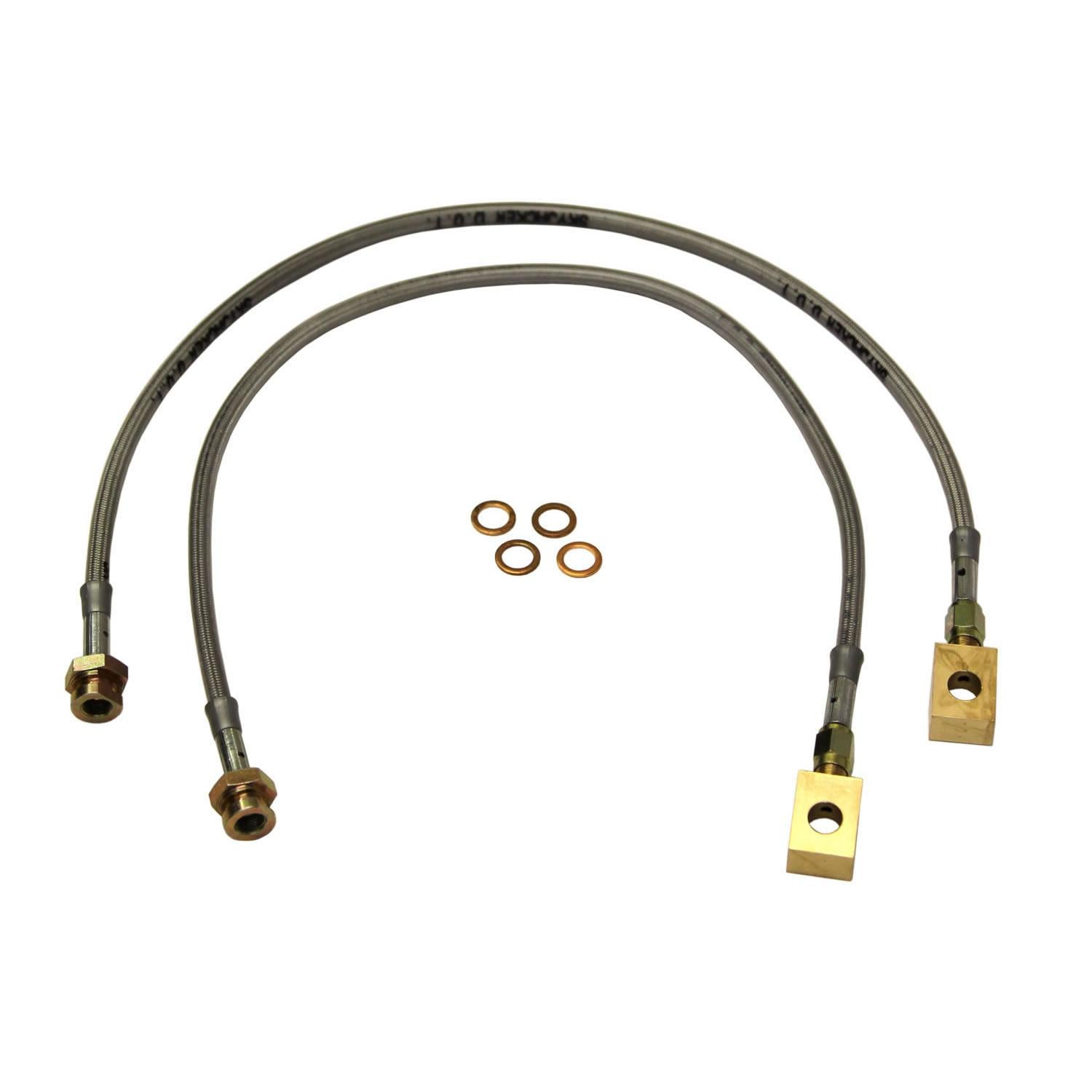 Skyjacker Stainless Steel Brake Line 79-91 Blazer/Pickup Front 7200 GVWR Or Less Lift Height 3-4 Inch Pair - FBL17