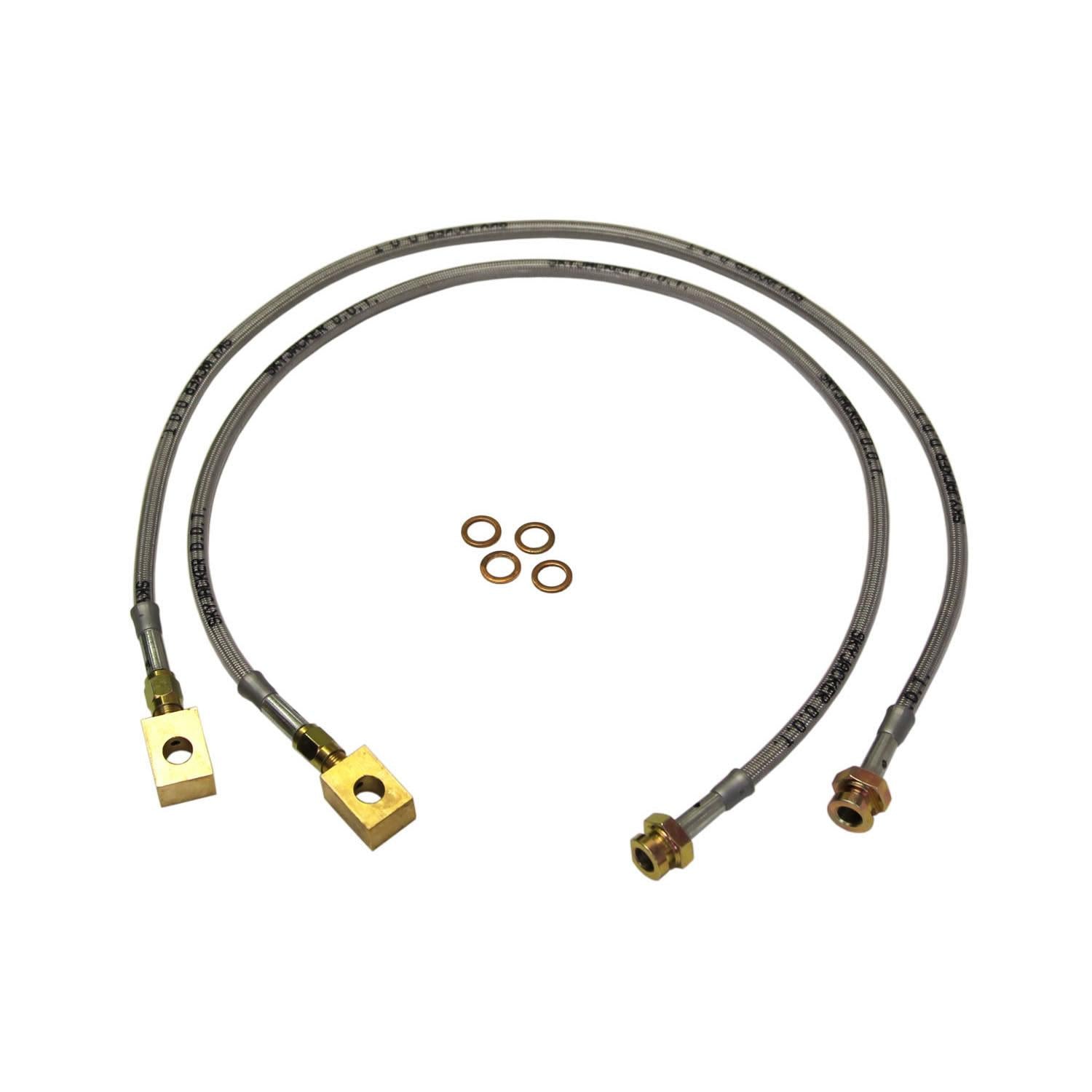 Skyjacker Stainless Steel Brake Line 79-91 Blazer/Pickup Front 7200 GVWR Or Less Lift Height 6-8 Inch Pair - FBL19