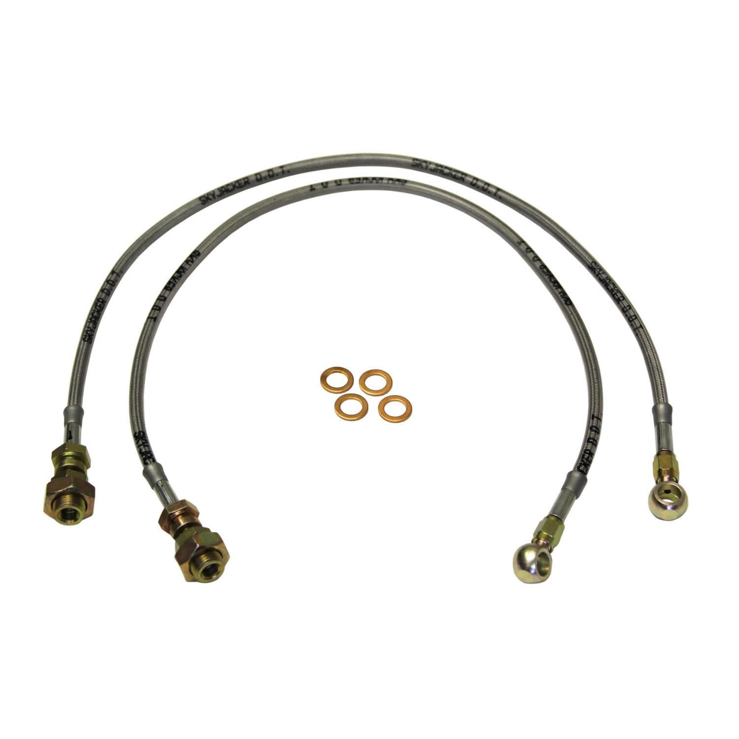 Skyjacker Stainless Steel Brake Line 70-78 Chevy/GMC Suburban/Pickup Front 8600 GVWR Or Greater Lift Height 3-4 Inch Pair - FBL26