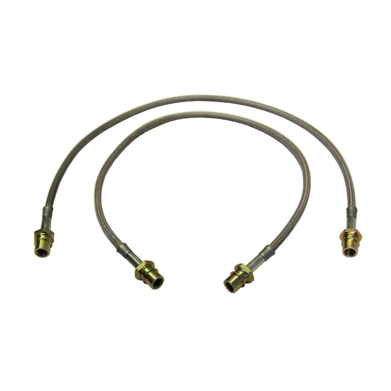 Skyjacker Toyota Stainless Steel Brake Line 80-95 Pickup 84-95 4Runner Front Lift Height 3-7 Inch Pair - FBL30