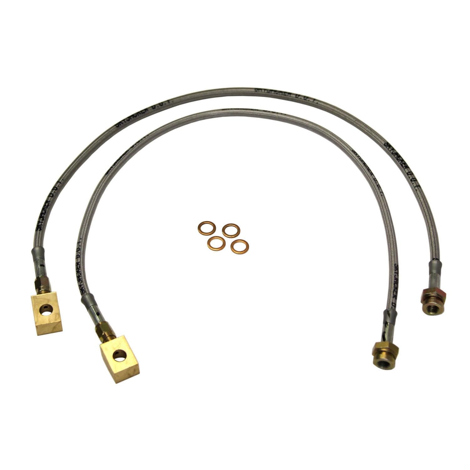 Skyjacker Ford Stainless Steel Brake Line 83-88 Ranger 84-88 Bronco II Front Lift Height 4-8 Inch Pair - FBL35