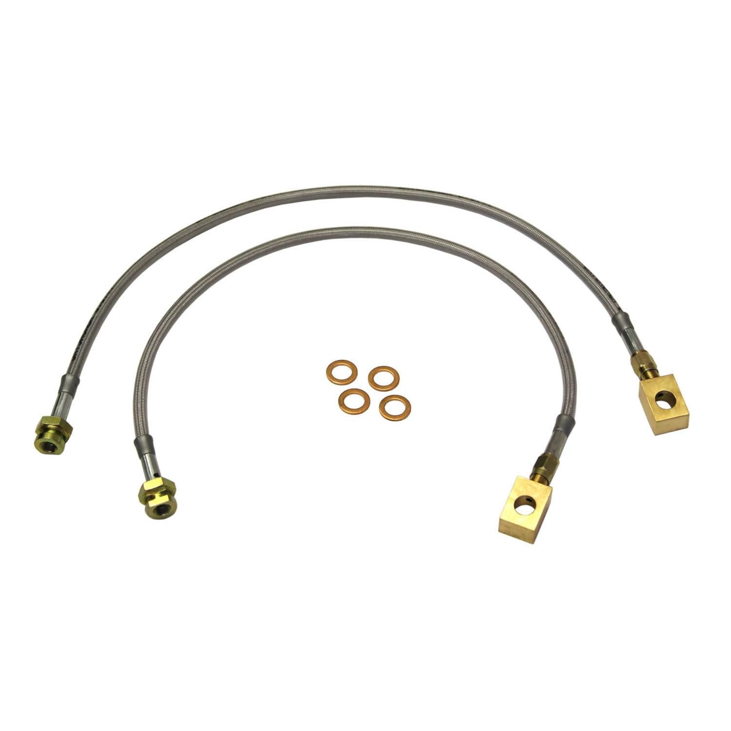 Skyjacker Jeep Stainless Steel Brake Line 75-81 Front Lift Height 2.5-5 Inch Pair - FBL41