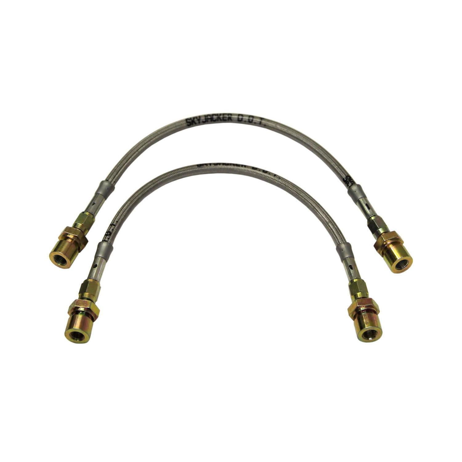 Skyjacker Jeep Stainless Steel Brake Line 55-66 Jeep CJ Front Lift Height 2.5-4 Inch Pair - FBL45