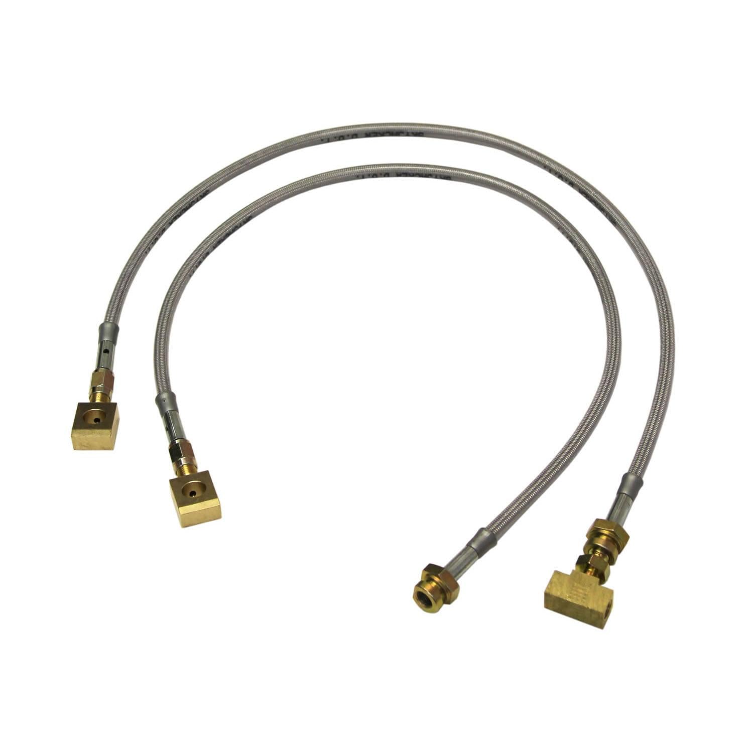 Skyjacker Ford Stainless Steel Brake Line 90-96 Bronco/F-150 Front Lift Height 4-8 Inch Pair - FBL81